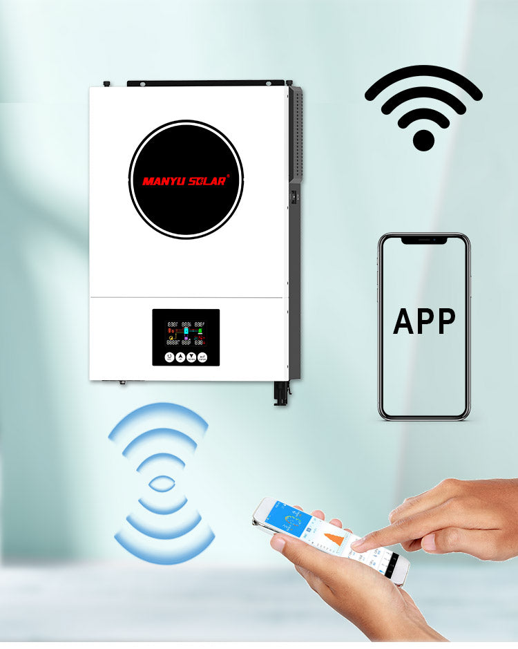 Mppt Hybrid Solar Inverter 3.6kw 6.2kw DC to AC Off Grid Grid-tied Inverters with DC 24V 48V Battery Inverter