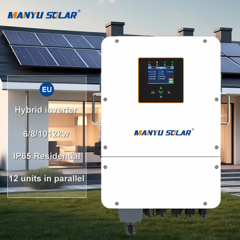 Hot Sale 48V Hybrid Solar Inverter 6KW 8kw 10kw 12kw on Off Grid Energy Storage Inverter Lithium Battery Compatible