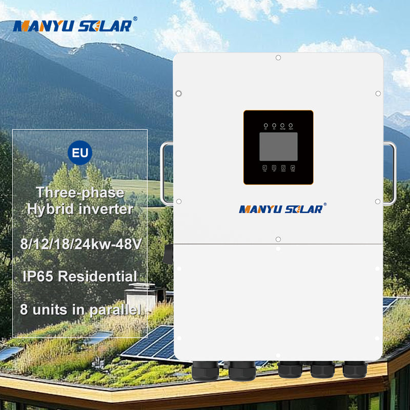 8 12 15 20KW Three Phase Low Voltage 48V Hybrid Inverter 24KW Industrial Solar Power Energy Storage Inverter with Dual MPPT