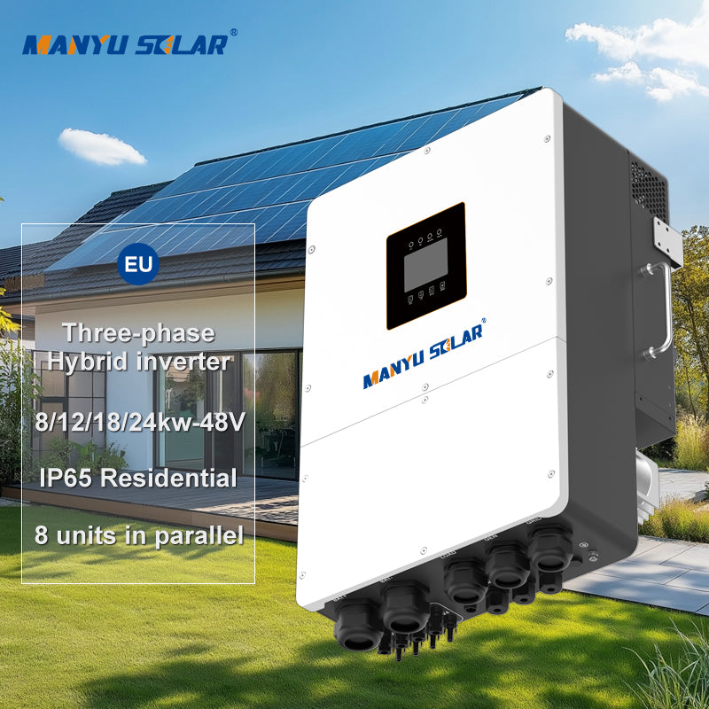 8 12 15 20KW Three Phase Low Voltage 48V Hybrid Inverter 24KW Industrial Solar Power Energy Storage Inverter with Dual MPPT