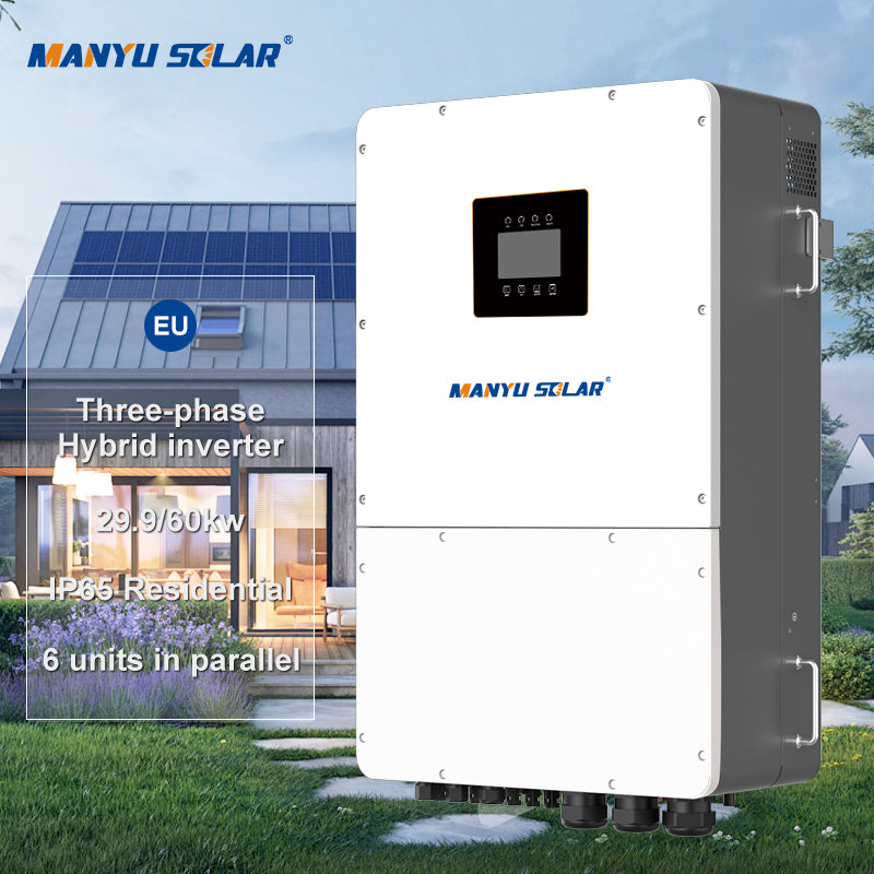 29.9KW 60kw Hybrid Solar Inverter 3 Phase Pure Sine Wave Inverter Solar Energy Storage Solar Inverter for Use in Solar Systems