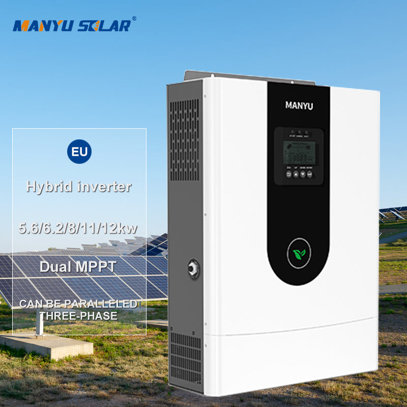 5KW 6.2kw 8kw 10kw 12kw Parallel Hybrid Solar Inverter for Home Use Off Grid Energy Storage System Solar Power Inverter