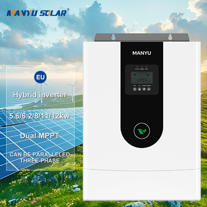 5KW 6.2kw 8kw 10kw 12kw Parallel Hybrid Solar Inverter for Home Use Off Grid Energy Storage System Solar Power Inverter