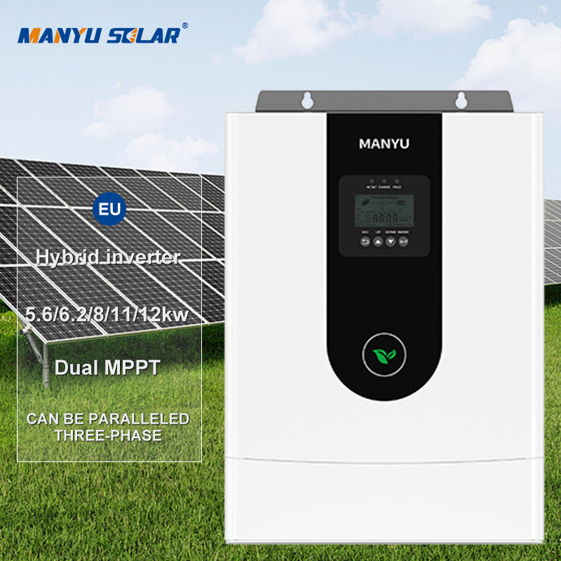 5KW 6.2kw 8kw 10kw 12kw Parallel Hybrid Solar Inverter for Home Use Off Grid Energy Storage System Solar Power Inverter