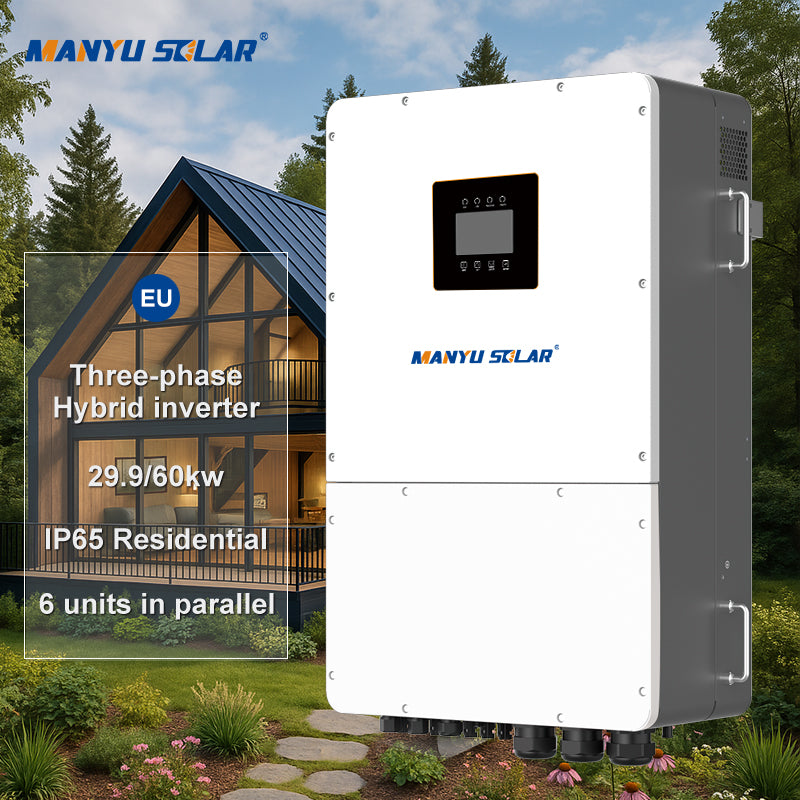 29.9KW 60kw Hybrid Solar Inverter 3 Phase Pure Sine Wave Inverter Solar Energy Storage Solar Inverter for Use in Solar Systems