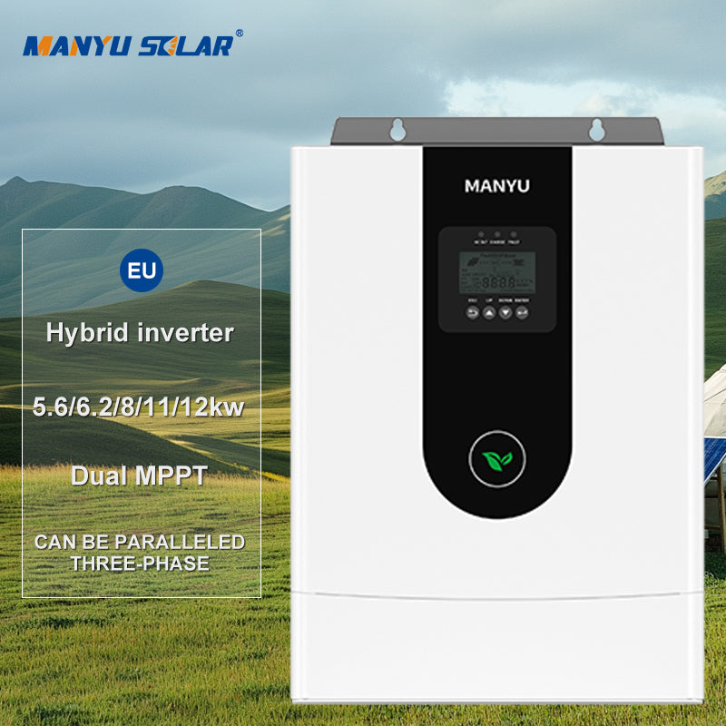5KW 6.2kw 8kw 10kw 12kw Parallel Hybrid Solar Inverter for Home Use Off Grid Energy Storage System Solar Power Inverter