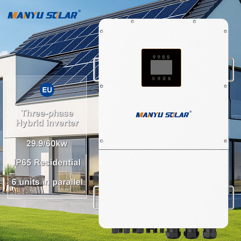 29.9KW 60kw Hybrid Solar Inverter 3 Phase Pure Sine Wave Inverter Solar Energy Storage Solar Inverter for Use in Solar Systems