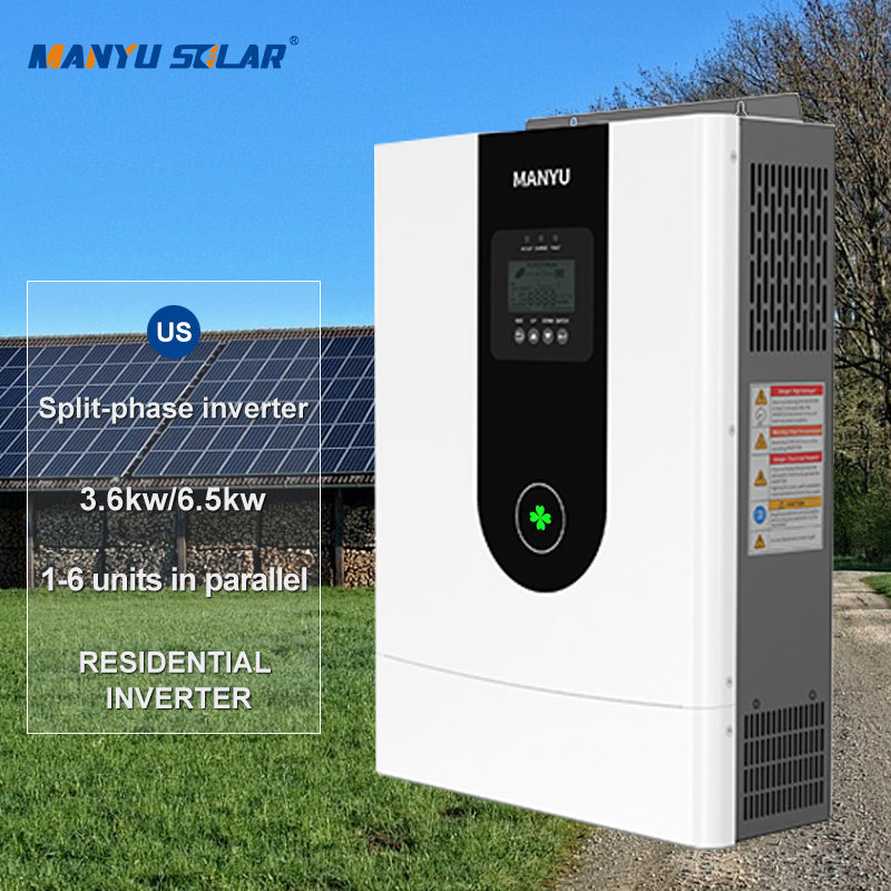 US Pure Sine Wave Solar Inverter 3KW 3.6kw 6.5kw off Grid Power System with Three Phase Output Battery Inverter for Home Use