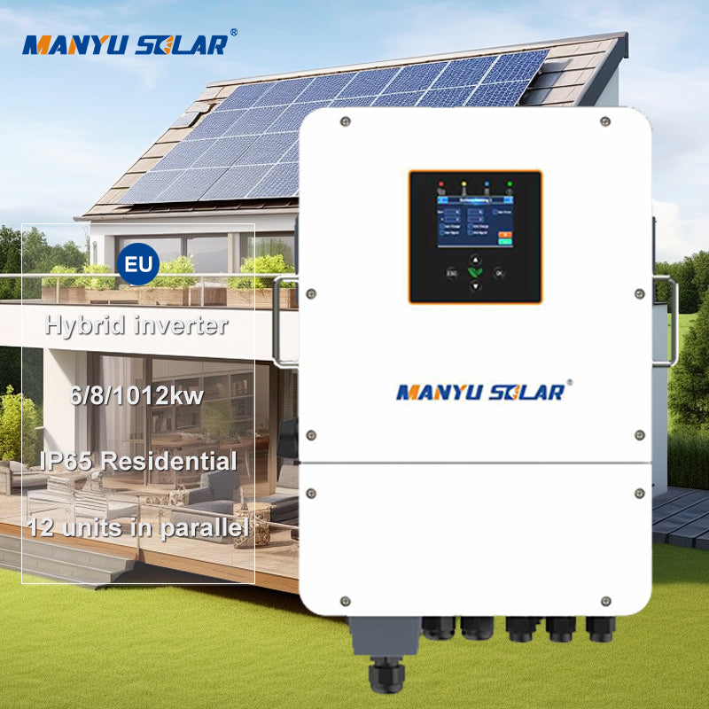 Hot Sale 48V Hybrid Solar Inverter 6KW 8kw 10kw 12kw on Off Grid Energy Storage Inverter Lithium Battery Compatible