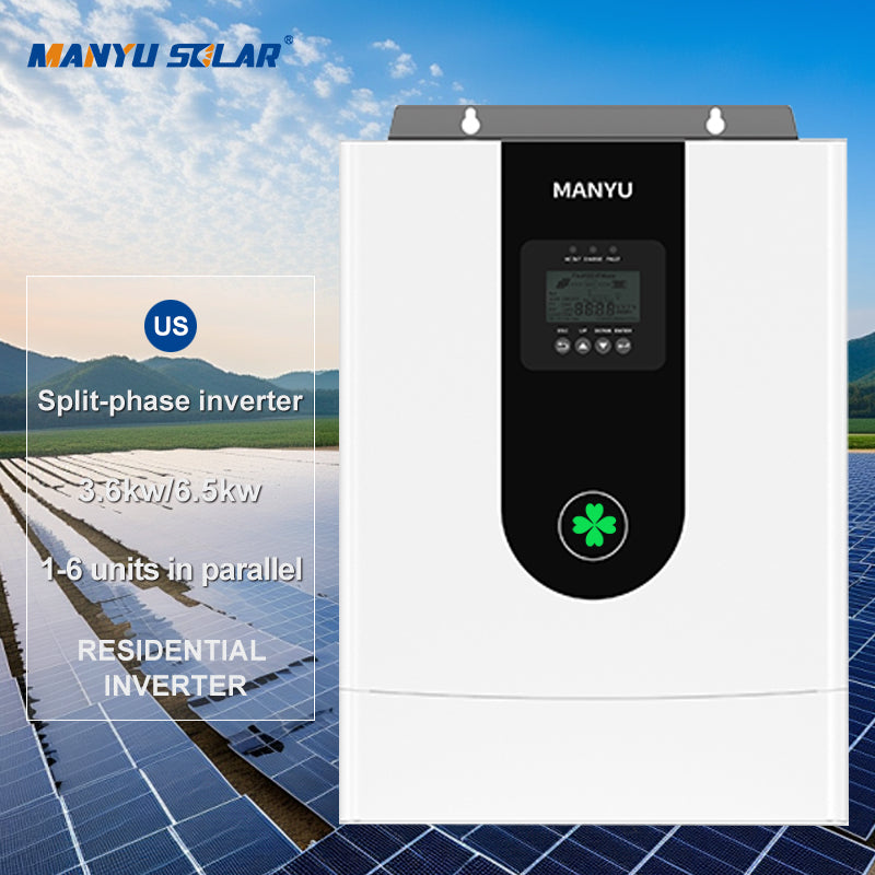 US Pure Sine Wave Solar Inverter 3KW 3.6kw 6.5kw off Grid Power System with Three Phase Output Battery Inverter for Home Use